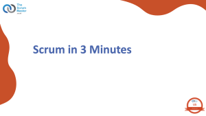 Scrum In 3 Minutes